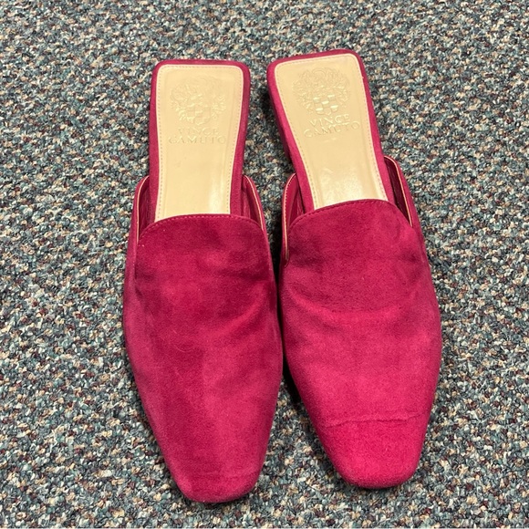 Vince Camuto Women's Fuchsia Suede Mules - Picture 1 of 6